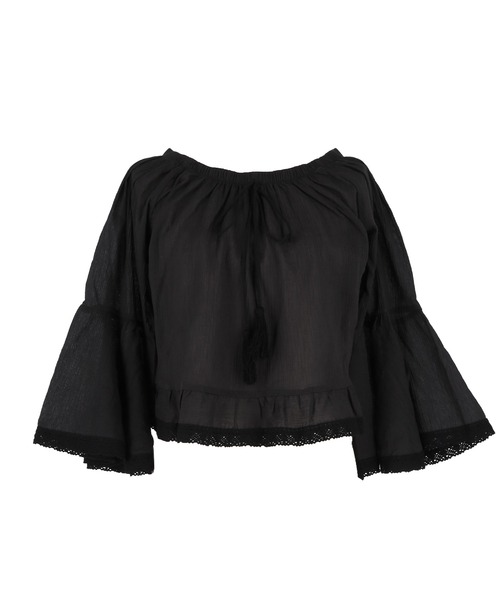 coca(coca)(コカ)の「レースクロップドブラウス(シャツ/ブラウス・レディース・ホワイト/ブラック・L/M)」の20枚目の写真