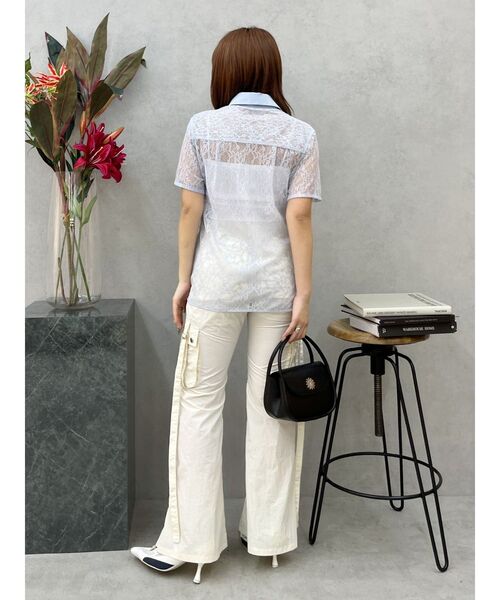 EVRIS（エヴリス）の「カーゴポケットフレアカラーパンツ（カーゴパンツ・レディース・ホワイト/ブルー/ブラック・MEDIUM/SMALL）」の20枚目の写真