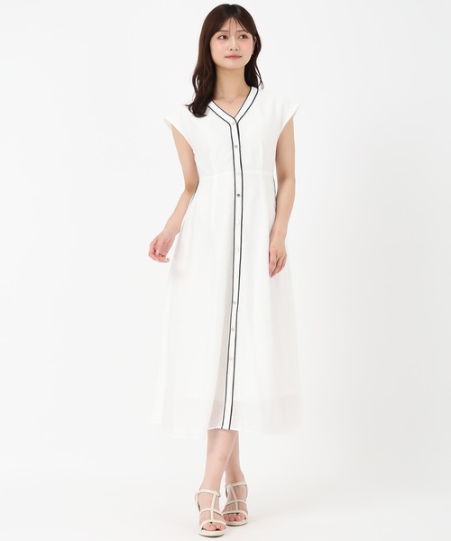 新品✩.*˚ メッシュ バイカラー ワンピース MISCH MASCH（ミッシュマッシュ）の「□2023秋冬新作□バイ