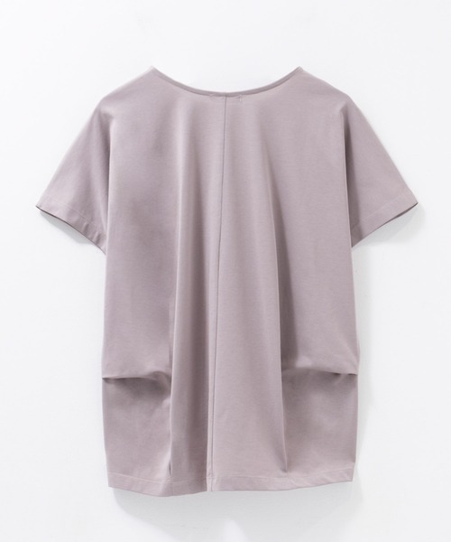 NAVY(ネイビー)の「NAVY SARARI 裾切替プルオーバー(Tシャツ/カットソー・レディース・チャコールグレー/グレイッシュベージュ/サックスブルー・L/M)」の21枚目の写真