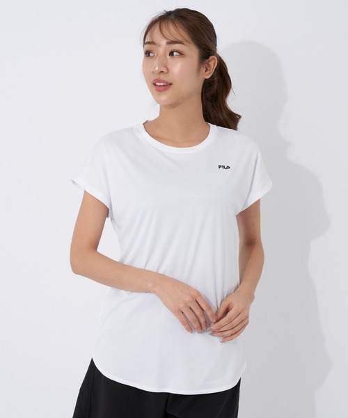 FILA - 新品・レディース UVカットスリーウォーターレギンスL ホワイト×ネイビー FILA/フィラ】レディース 水陸両用インナーパンツ ロング丈 DRY