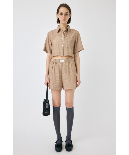 MOUSSY(マウジー)の「【セットアップ対応】RELAX ショーツ(その他パンツ・レディース・ブルー/ベージュ・FREE)」の3枚目の写真