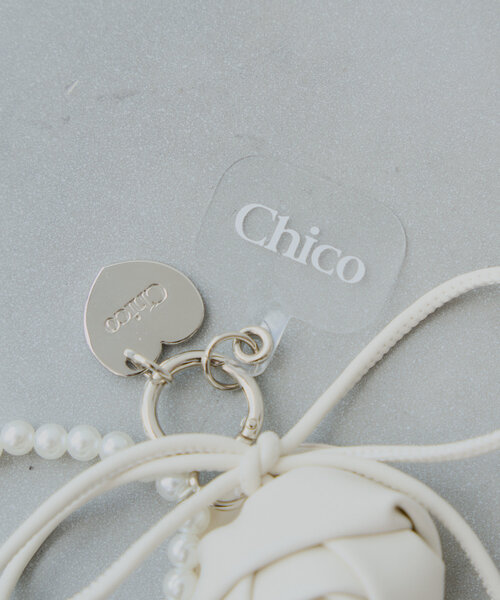 Chico（チコ）の「ローズモチーフ付きスマホストラップ（ベルト・レディース・ホワイト/ピンク/イエロー/ブラック・FREE）」の11枚目の写真
