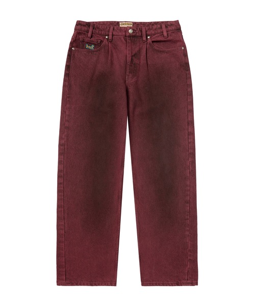 HUF(ハフ)の「CROMER WASHED PANT(デニムパンツ・メンズ・レッド系その他/イエロー系その他・28/30/32/34/36)」の2枚目の写真