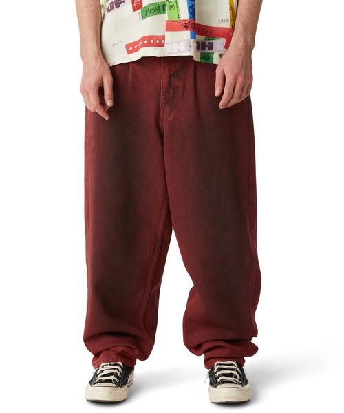 HUF(ハフ)の「CROMER WASHED PANT(デニムパンツ・メンズ・レッド系その他/イエロー系その他・28/30/32/34/36)」の5枚目の写真