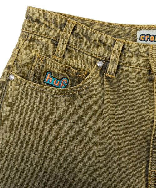HUF(ハフ)の「CROMER WASHED PANT(デニムパンツ・メンズ・レッド系その他/イエロー系その他・28/30/32/34/36)」の9枚目の写真