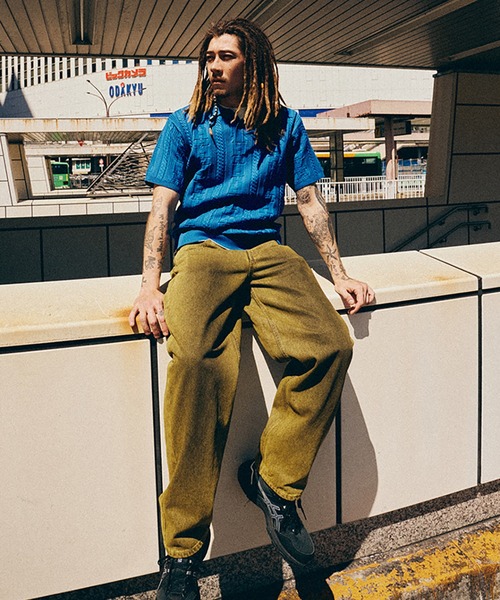 HUF(ハフ)の「CROMER WASHED PANT(デニムパンツ・メンズ・レッド系その他/イエロー系その他・28/30/32/34/36)」の13枚目の写真