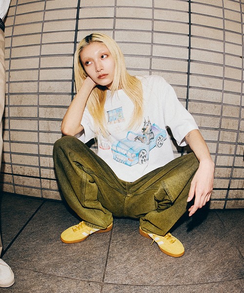 HUF(ハフ)の「CROMER WASHED PANT(デニムパンツ・メンズ・レッド系その他/イエロー系その他・28/30/32/34/36)」の14枚目の写真