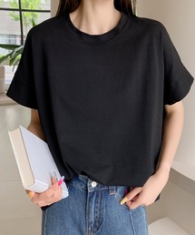 綿混フレアスリーブカットソー