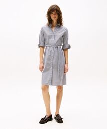 TOMMY HILFIGER | コットン3/4スリーブシャツワンピース(ワンピース)