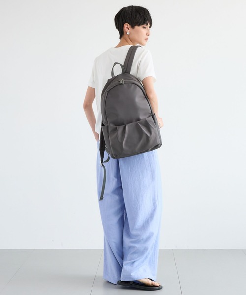 BARNYARDSTORM（バンヤードストーム）の「BARNYARDSTORM / キレイめタックリュック【WEB限定カラー】（バックパック/リュック・レディース・ベージュ/グレー/ブラック・FREE）」の7枚目の写真