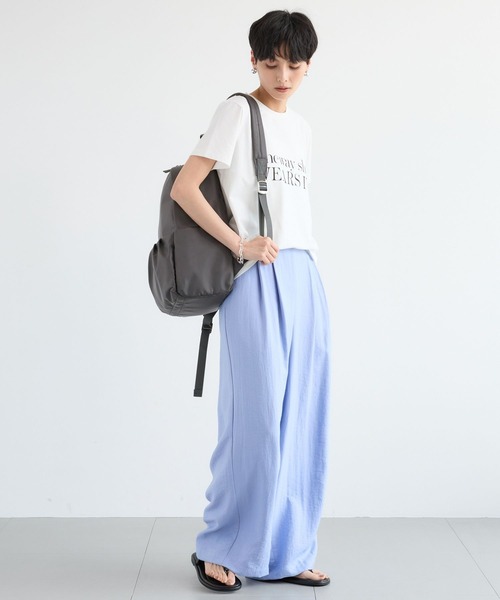 BARNYARDSTORM（バンヤードストーム）の「BARNYARDSTORM / キレイめタックリュック【WEB限定カラー】（バックパック/リュック・レディース・ベージュ/グレー/ブラック・FREE）」の8枚目の写真