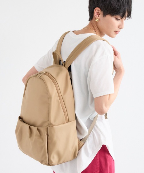 BARNYARDSTORM（バンヤードストーム）の「BARNYARDSTORM / キレイめタックリュック【WEB限定カラー】（バックパック/リュック・レディース・ベージュ/グレー/ブラック・FREE）」の22枚目の写真