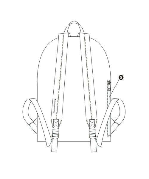 BARNYARDSTORM（バンヤードストーム）の「BARNYARDSTORM / キレイめタックリュック【WEB限定カラー】（バックパック/リュック・レディース・ベージュ/グレー/ブラック・FREE）」の11枚目の写真