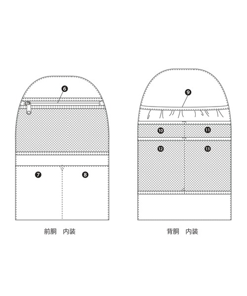 BARNYARDSTORM（バンヤードストーム）の「BARNYARDSTORM / キレイめタックリュック【WEB限定カラー】（バックパック/リュック・レディース・ベージュ/グレー/ブラック・FREE）」の12枚目の写真