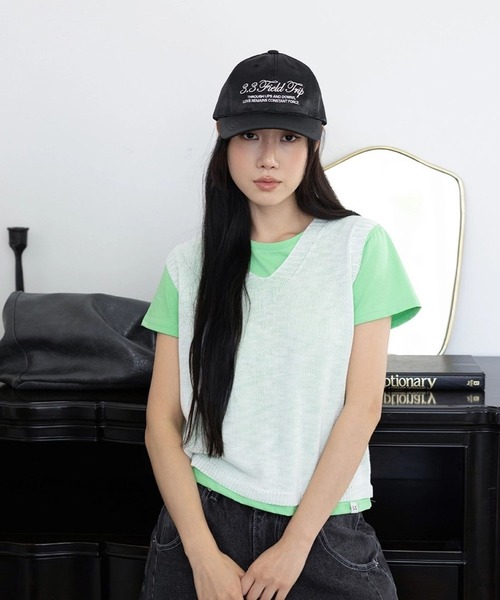 3.3 Field Trip （3.3フィールドトリップ）の「3.3 Field Trip／グロッシーCAP（キャップ・レディース・ブラック/ピンク/その他1・FREE）」の7枚目の写真