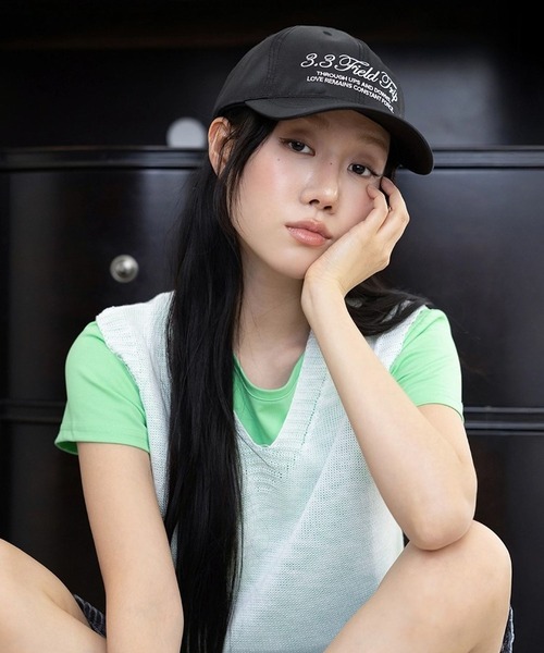 3.3 Field Trip （3.3フィールドトリップ）の「3.3 Field Trip／グロッシーCAP（キャップ・レディース・ブラック/ピンク/その他1・FREE）」の8枚目の写真