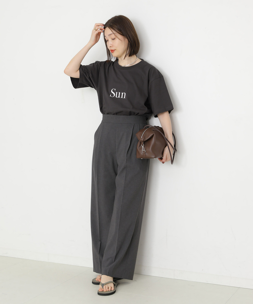 journal standard L'essage(ジャーナルスタンダードレサージュ)の「POET MEETS DUBWISE SUN Tシャツ(Tシャツ/カットソー・レディース・ホワイト/ベージュ/ブラック系その他・FREE)」の4枚目の写真