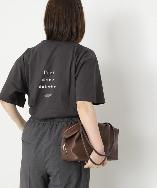 ジャーナルスタンダードレサージュDUBプリント グレーTシャツ POET MEETS DUBWISE SUN Tシャツ（Tシャツ/カットソー