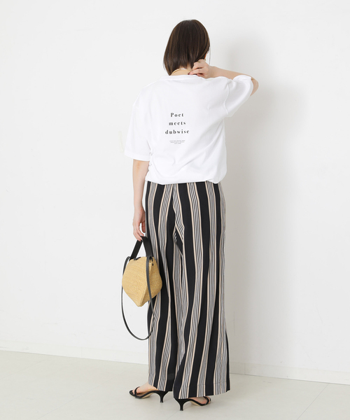 journal standard L'essage(ジャーナルスタンダードレサージュ)の「POET MEETS DUBWISE SUN Tシャツ(Tシャツ/カットソー・レディース・ホワイト/ベージュ/ブラック系その他・FREE)」の11枚目の写真