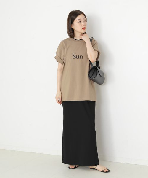 journal standard L'essage(ジャーナルスタンダードレサージュ)の「POET MEETS DUBWISE SUN Tシャツ(Tシャツ/カットソー・レディース・ホワイト/ベージュ/ブラック系その他・FREE)」の19枚目の写真