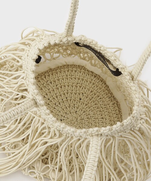 GALLEST（ギャレスト）の「【The Bagmati】フリンジバッグ（ハンドバッグ・レディース・ピンク系/オフホワイト/ブラック・00）」の9枚目の写真