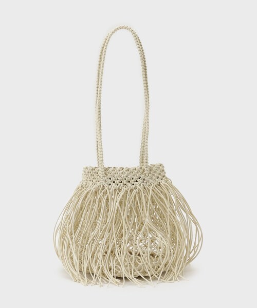 GALLEST（ギャレスト）の「【The Bagmati】フリンジバッグ（ハンドバッグ・レディース・ピンク系/オフホワイト/ブラック・00）」の13枚目の写真