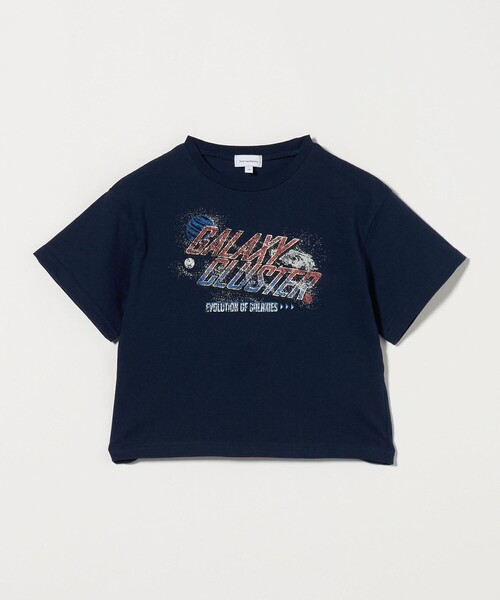 green label relaxing(グリーンレーベルリラクシング)の「ロック Tシャツ / キッズ 100cm-130cm(Tシャツ/カットソー・キッズ・ネイビー/ダークグレー/オフホワイト・100cm/130cm/110cm/120cm)」の3枚目の写真