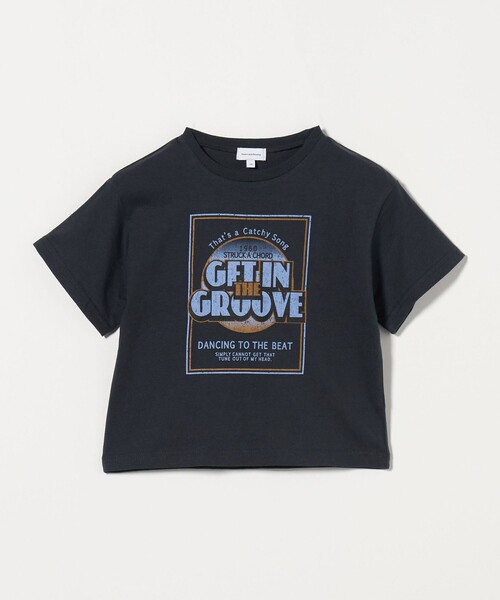 green label relaxing(グリーンレーベルリラクシング)の「ロック Tシャツ / キッズ 100cm-130cm(Tシャツ/カットソー・キッズ・ネイビー/ダークグレー/オフホワイト・100cm/130cm/110cm/120cm)」の2枚目の写真