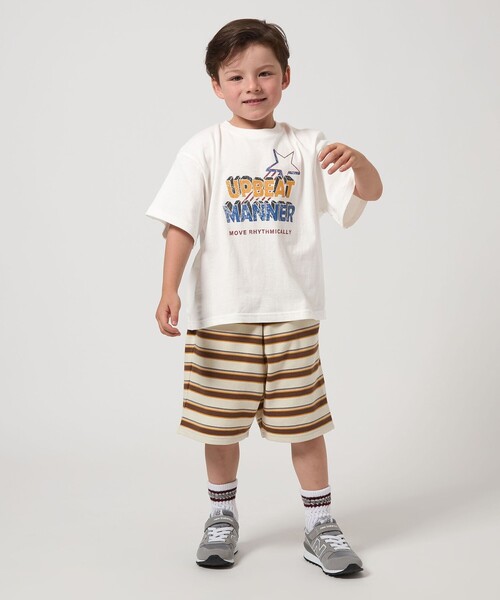 green label relaxing(グリーンレーベルリラクシング)の「ロック Tシャツ / キッズ 100cm-130cm(Tシャツ/カットソー・キッズ・ネイビー/ダークグレー/オフホワイト・100cm/130cm/110cm/120cm)」の17枚目の写真