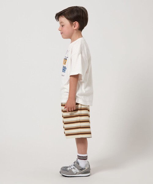 green label relaxing(グリーンレーベルリラクシング)の「ロック Tシャツ / キッズ 100cm-130cm(Tシャツ/カットソー・キッズ・ネイビー/ダークグレー/オフホワイト・100cm/130cm/110cm/120cm)」の4枚目の写真