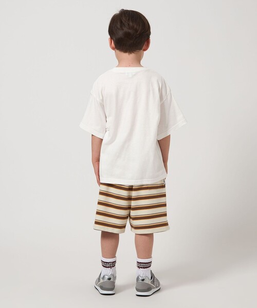 green label relaxing(グリーンレーベルリラクシング)の「ロック Tシャツ / キッズ 100cm-130cm(Tシャツ/カットソー・キッズ・ネイビー/ダークグレー/オフホワイト・100cm/130cm/110cm/120cm)」の5枚目の写真