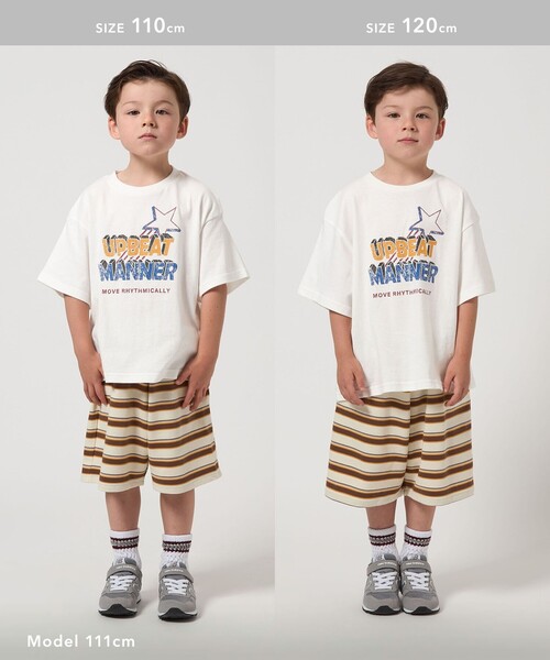 green label relaxing(グリーンレーベルリラクシング)の「ロック Tシャツ / キッズ 100cm-130cm(Tシャツ/カットソー・キッズ・ネイビー/ダークグレー/オフホワイト・100cm/130cm/110cm/120cm)」の7枚目の写真