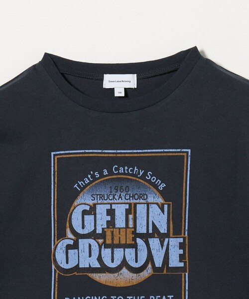 green label relaxing(グリーンレーベルリラクシング)の「ロック Tシャツ / キッズ 100cm-130cm(Tシャツ/カットソー・キッズ・ネイビー/ダークグレー/オフホワイト・100cm/130cm/110cm/120cm)」の18枚目の写真