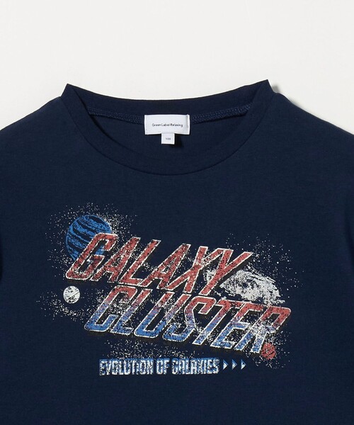 green label relaxing(グリーンレーベルリラクシング)の「ロック Tシャツ / キッズ 100cm-130cm(Tシャツ/カットソー・キッズ・ネイビー/ダークグレー/オフホワイト・100cm/130cm/110cm/120cm)」の13枚目の写真