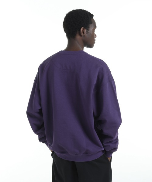 Y-3(ワイスリー)の「Y-3 BRUSHED TERRY CREW SWEAT(スウェット・メンズ・プラム・LARGE/MEDIUM/X-SMALL/SMALL/X-LARGE)」の2枚目の写真