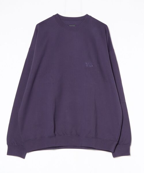 Y-3(ワイスリー)の「Y-3 BRUSHED TERRY CREW SWEAT(スウェット・メンズ・プラム・LARGE/MEDIUM/X-SMALL/SMALL/X-LARGE)」の4枚目の写真