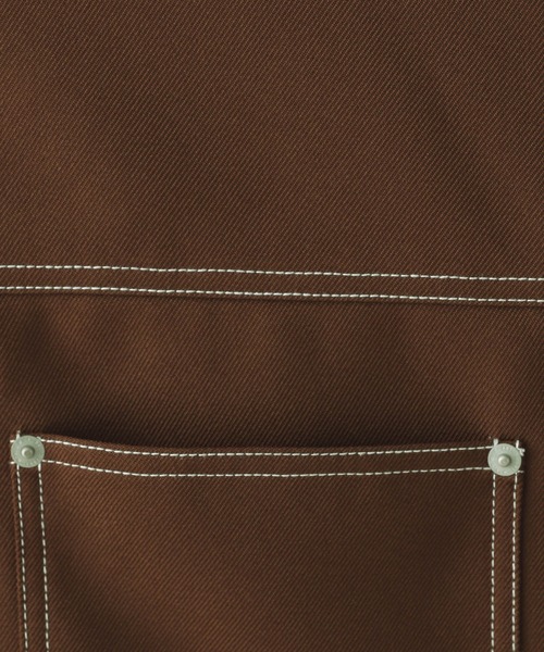 RAGEBLUE(レイジブルー)の「配色ステッチ/ワイドワークパンツ【セットアップ対応】(スラックス・メンズ・ブラウン/グレー/ブラック・SMALL/MEDIUM/LARGE)」の20枚目の写真