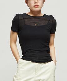 STAR★ CUTTING SHEER TOP