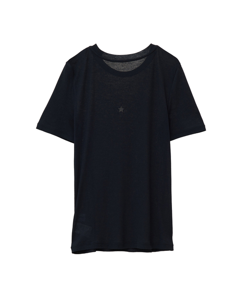 CONVERSE TOKYO(コンバーストウキョウ)の「STAR★ CUTTING SHEER TOP(Tシャツ/カットソー・レディース・オフホワイト/ブラック/ベージュ・FREE)」の9枚目の写真