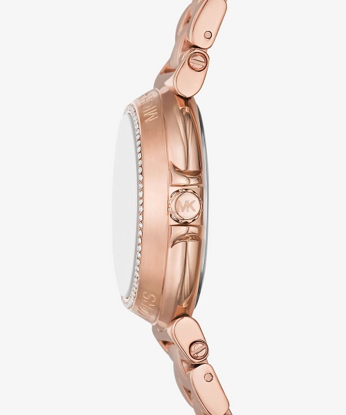 MICHAEL KORS(マイケルコース)の「MAREN パヴェ ローズゴールドトーン ミニウォッチ(アナログ腕時計・レディース・ゴールド系・FREE)」の2枚目の写真