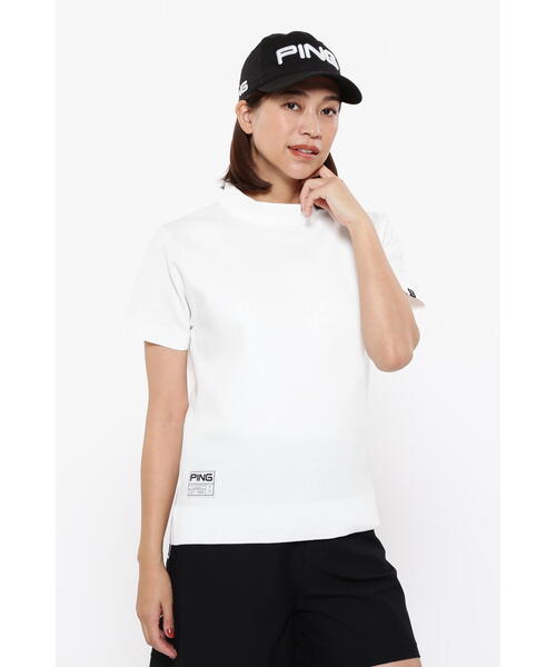 PING(ピン)の「【PING APPAREL】ジャガードメッシュ半添えハイネックニットプルオーバー <GOLD> (LADIES)(ニット/セーター・レディース・ホワイト/ブラック/イエロー・LL/S/L/M)」の14枚目の写真