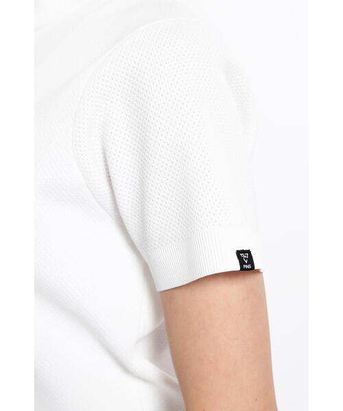 PING(ピン)の「【PING APPAREL】ジャガードメッシュ半添えハイネックニットプルオーバー <GOLD> (LADIES)(ニット/セーター・レディース・ホワイト/ブラック/イエロー・LL/S/L/M)」の19枚目の写真