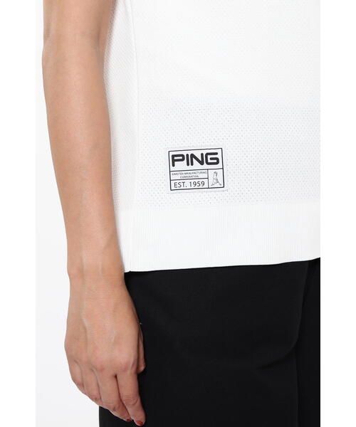 PING(ピン)の「【PING APPAREL】ジャガードメッシュ半添えハイネックニットプルオーバー <GOLD> (LADIES)(ニット/セーター・レディース・ホワイト/ブラック/イエロー・LL/S/L/M)」の20枚目の写真