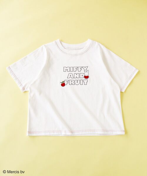 セール】miffy/フロントロゴ刺しゅうTシャツ（Tシャツ
