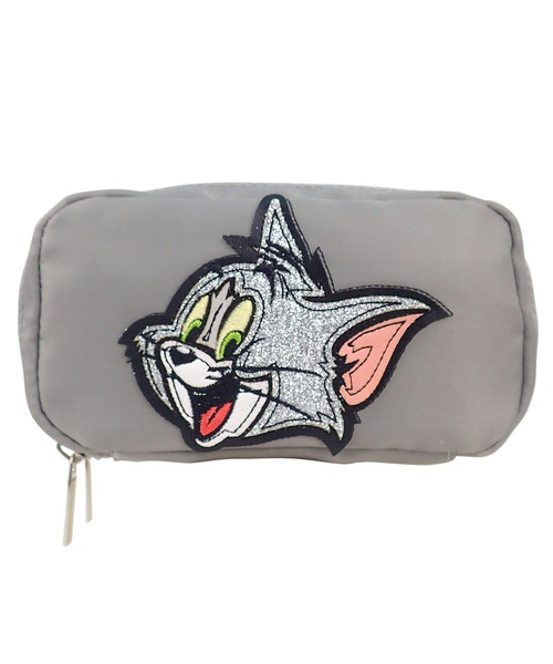 マルチポーチ フェイスキーリング　バムグッ FLAPPER フラッパー:TOM and JERRYxFlapper グリッターフェイス