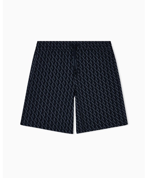 ARMANI EXCHANGE(アルマーニエクスチェンジ)の「【A|X アルマーニ エクスチェンジ】オールオーバーロゴ スウェットハーフパンツ(スウェットパンツ・メンズ・ホワイト/ブラック・LARGE/SMALL/MEDIUM/X-SMALL/X-LARGE)」の4枚目の写真