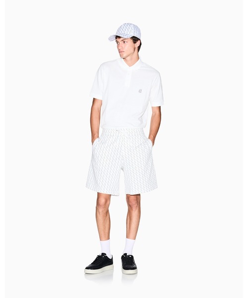 ARMANI EXCHANGE(アルマーニエクスチェンジ)の「【A|X アルマーニ エクスチェンジ】オールオーバーロゴ スウェットハーフパンツ(スウェットパンツ・メンズ・ホワイト/ブラック・LARGE/SMALL/MEDIUM/X-SMALL/X-LARGE)」の8枚目の写真