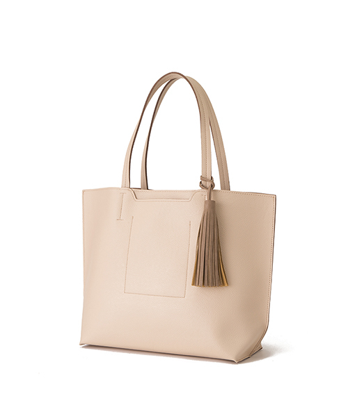 HITCH HIKE MARKET（ヒッチハイクマーケット）の「インサイドタッセルトートL（トートバッグ・レディース・ベージュ/ブラック/ピンク系その他/ブラウン/グレー・ONESIZE）」の6枚目の写真