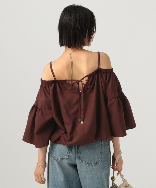 BAYFLOW(ベイフロー)の「オフショルダーブラウス(シャツ/ブラウス・レディース・ブラウン/オフホワイト/ベージュ・FREE)」の19枚目の写真